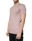 Dolce & Gabbana Brown Cotton Short Sleeves Round Neck T-shirt