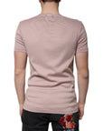 Dolce & Gabbana Brown Cotton Short Sleeves Round Neck T-shirt