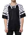 Dolce & Gabbana Black White Logo Men Short Sleeves T-shirt