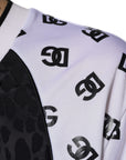 Dolce & Gabbana Black White Logo Men Short Sleeves T-shirt