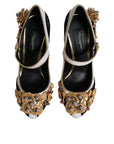 Dolce & Gabbana Multicolor Embellished Heels Pumps Shoes