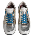 Dolce & Gabbana Multicolor Leather Low Top Sneakers Shoes