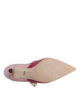 Dolce & Gabbana Two Tone Pink Leather Mary Jane Heels Pumps Shoes