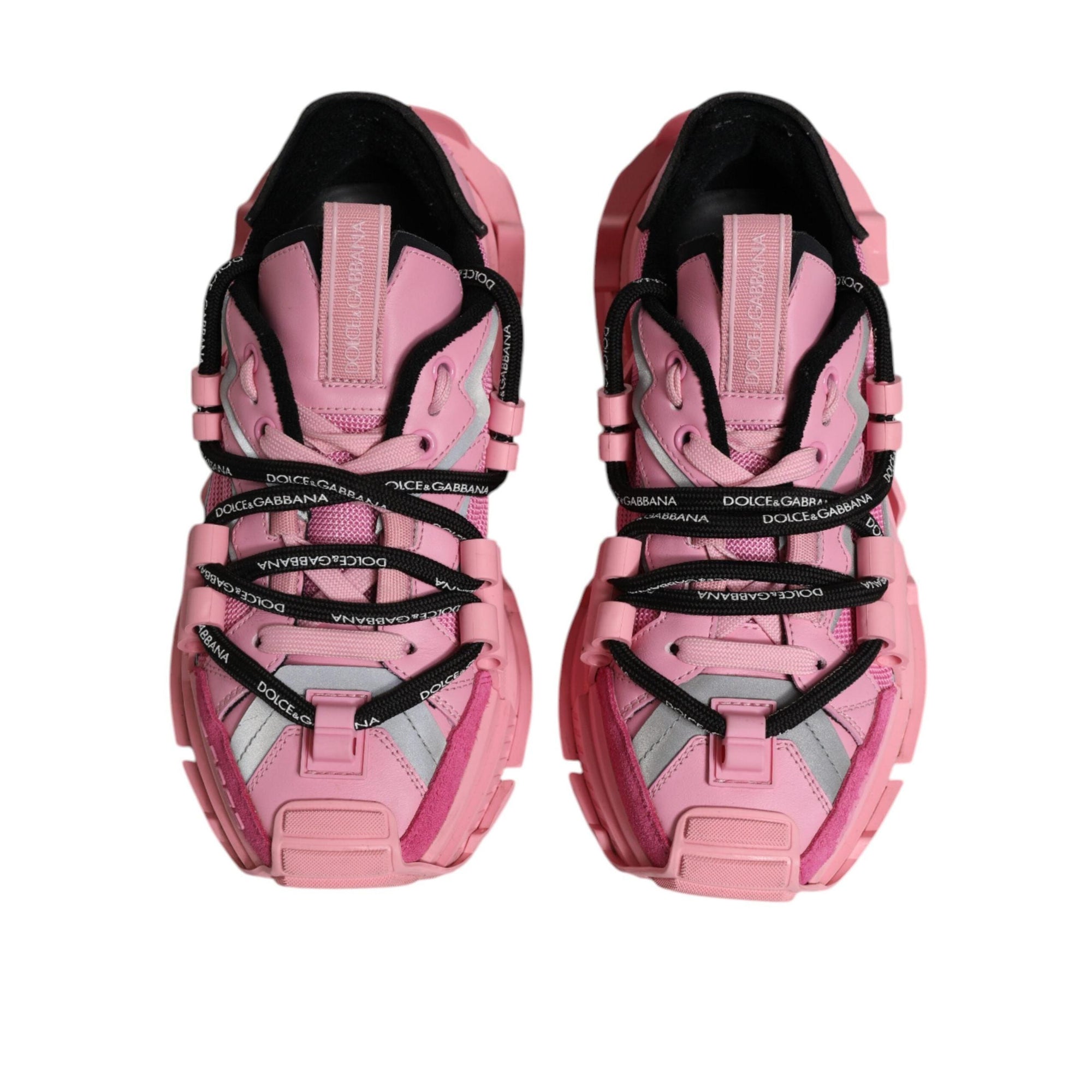 Dolce & Gabbana Pink Low Top Space Women Sneakers Shoes