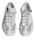 Dolce & Gabbana White Mesh NS1 Low Top Sports Sneaker Shoes