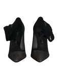 Dolce & Gabbana Black Viscose Mesh Sock Style Boots Shoes