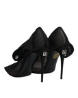 Dolce & Gabbana Black Viscose Mesh Sock Style Boots Shoes