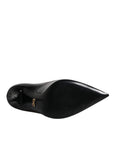 Dolce & Gabbana Black Patent Leather High Heels Pumps Shoes