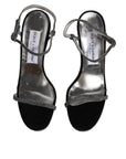 Dolce & Gabbana Black Ankle Strap High Heels Sandals Shoes