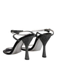 Dolce & Gabbana Black Ankle Strap High Heels Sandals Shoes