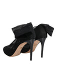 Dolce & Gabbana Black Nylon Mesh Sock Style Boots Shoes