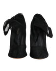 Dolce & Gabbana Black Nylon Mesh Sock Style Boots Shoes