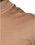 Dolce & Gabbana Brown Turtleneck Long Sleeve Pullover Sweater
