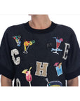 Dolce & Gabbana Enchanted Crystal Embellished Black Sweater