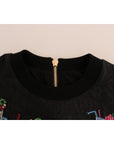 Dolce & Gabbana Enchanted Crystal Embellished Black Sweater