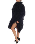Dolce & Gabbana Elegant Black Fringed Wool-Cashmere Sweater
