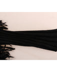 Dolce & Gabbana Elegant Black Fringed Wool-Cashmere Sweater