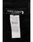 Dolce & Gabbana Elegant Black Fringed Wool-Cashmere Sweater