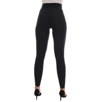 Dolce & Gabbana Elegant Gray Cashmere High Waist Pants