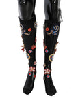 Dolce & Gabbana Elegant Embellished Crystal Stockings