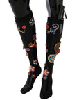 Dolce & Gabbana Elegant Embellished Crystal Stockings