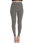 Dolce & Gabbana Elegant High Waist Cashmere Tights Pants