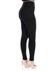 Dolce & Gabbana Elegant High-Waist Wool Tights Pants in Dark Gray