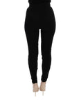 Dolce & Gabbana Elegant Black High Waist Stretch Tights