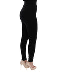 Dolce & Gabbana Elegant Black High Waist Stretch Tights