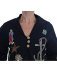 Dolce & Gabbana Enchanted Blue Crystal Embroidered Coat