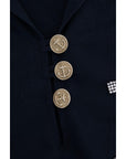 Dolce & Gabbana Enchanted Blue Crystal Embroidered Coat