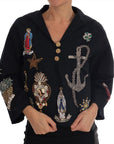 Dolce & Gabbana Enchanted Blue Crystal Embroidered Coat