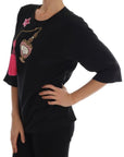 Dolce & Gabbana Fairy Tale Embroidered Silk Blouse