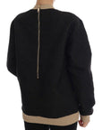 Dolce & Gabbana Enchanted Sequined Black Brocade Sweater