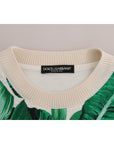 Dolce & Gabbana Tropical Sequined Sweater - Lush Greenery Edition