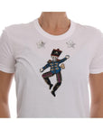 Dolce & Gabbana Sequined Fairy Tale Cotton T-Shirt