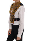Dolce & Gabbana Runway Embellished Crystal Cross Vest