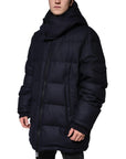 Dolce & Gabbana Black Nylon Hooded Puffer Men Coat Jacket