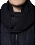 Dolce & Gabbana Black Nylon Hooded Puffer Men Coat Jacket
