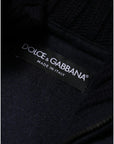 Dolce & Gabbana Black Nylon Hooded Puffer Men Coat Jacket