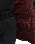 Dolce & Gabbana Black Nylon Hooded Puffer Men Coat Jacket