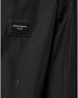 Dolce & Gabbana Black Polyester Hooded Men Full Zip Jacket