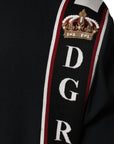Dolce & Gabbana Black DG King Full Zip Sweatshirt Sweater