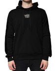 Dolce & Gabbana Black Crown Cotton Hooded Sweatshirt Sweater