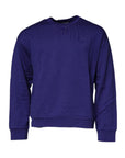 Dolce & Gabbana Blue Cotton Crew Neck Men Pullover Sweater