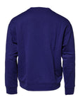 Dolce & Gabbana Blue Cotton Crew Neck Men Pullover Sweater