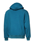 Dolce & Gabbana Blue Logo Cotton Hooded Sweatshirt Sweater