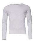 Dolce & Gabbana White Silk Crew Neck Men Pullover Sweater