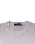Dolce & Gabbana White Silk Crew Neck Men Pullover Sweater