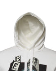 Dolce & Gabbana White Caesar Cotton Hooded Pullover Sweater